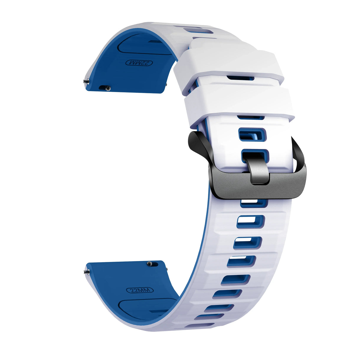 Silicone Sport Strap for OnePlus Watch 3/2/2R – 10 Colors Silicone Watch Strap Qme White Blue 22mm Universal