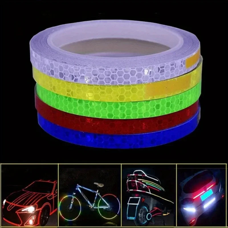 Reflective Safety Warning Tape Stickers – 4 Colors | Night Vis Reflective Safety Tape Qme