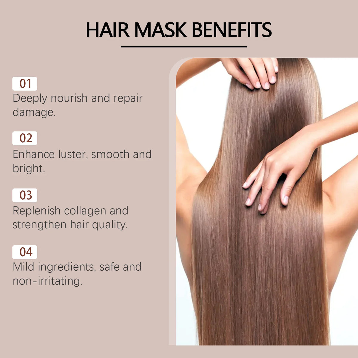 WIYUN Collagen Hair Mask – Keratin Deep Conditioning Treatment Hair Treatment Mask Qst