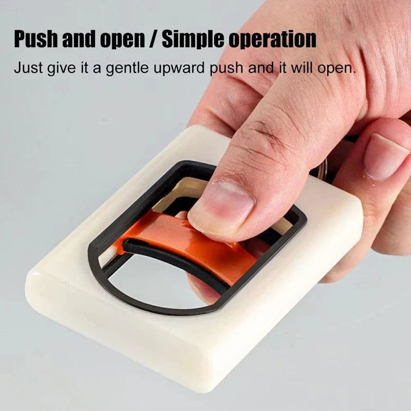 Square Fluorescent Cable Tie Organizer – Portable & Reusable Cable Tie Organizer Qme