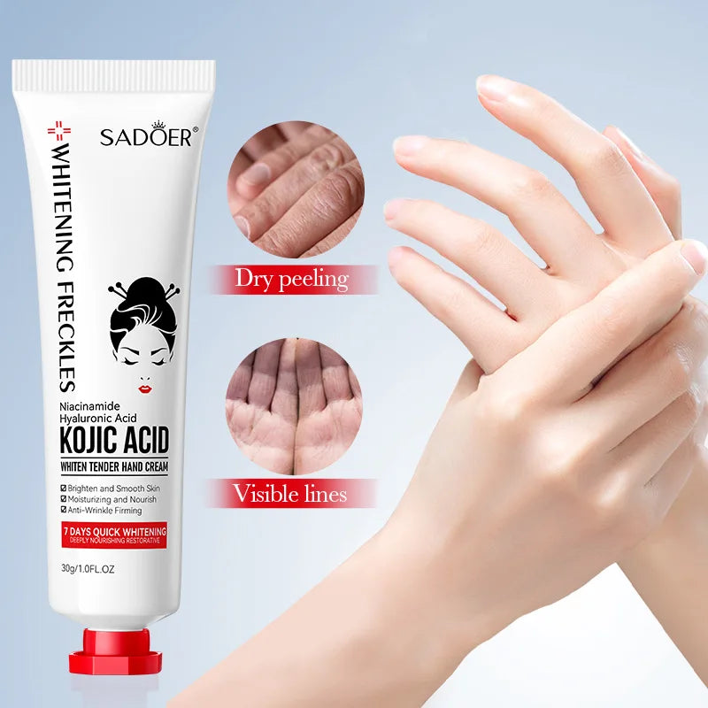 Kojic Acid Hand Cream – Hydrating, Brightening & Moisturizing Brightening Hand Cream Qme