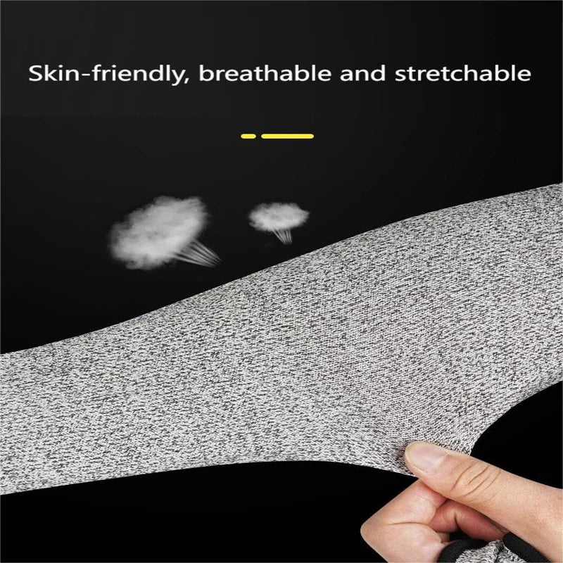 18-Inch Cut-Resistant Safety Arm Sleeve – Glass & Industrial Safety Arm Sleeve Qst