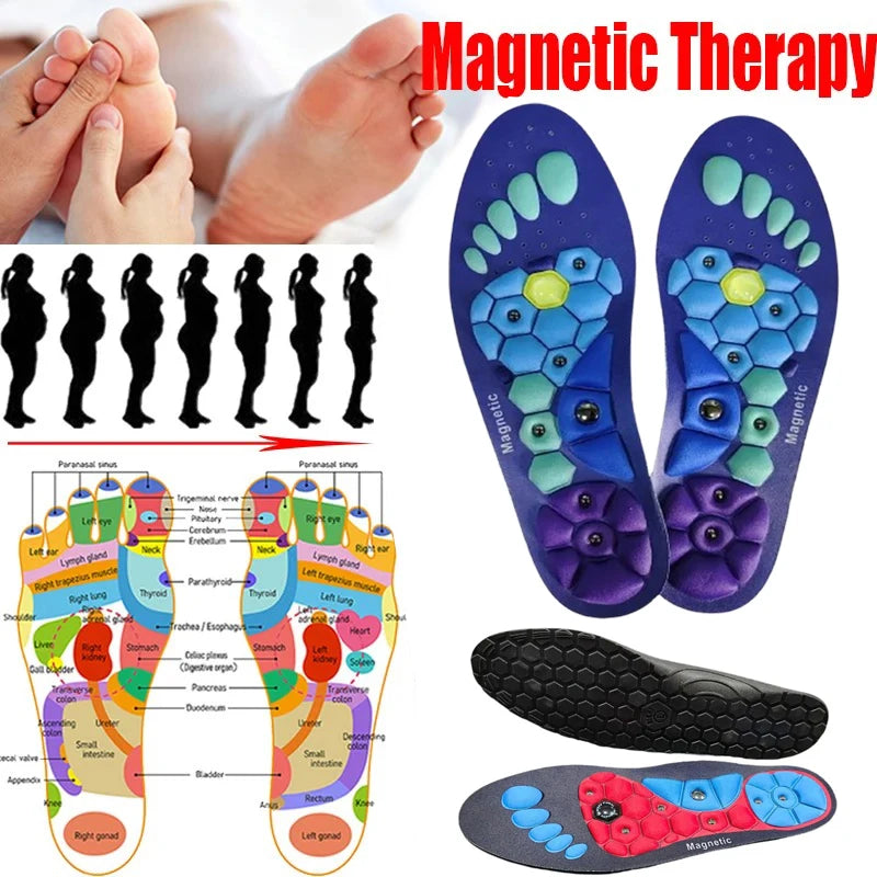 Breathable Magnetic Acupressure Insoles for Men & Women Acupressure Insoles Qst