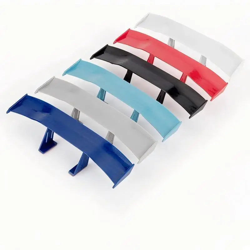 Mini GT Carbon Fiber Style Rear Spoiler Wing | No-Drill Car Spoiler Wing Qme