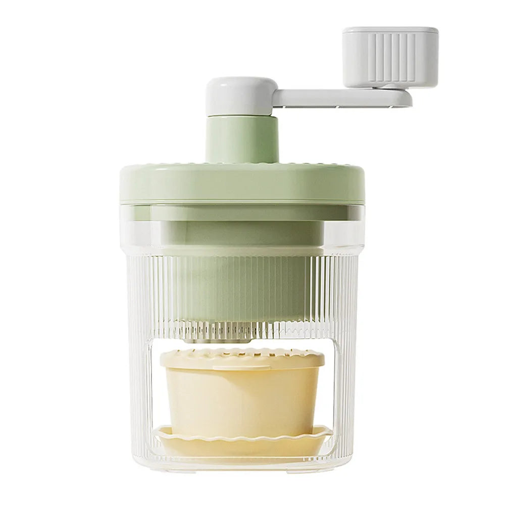 Manual Hand-Crank Ice Crusher – Portable Shaved Ice Maker Manual Ice Crusher Qst Green