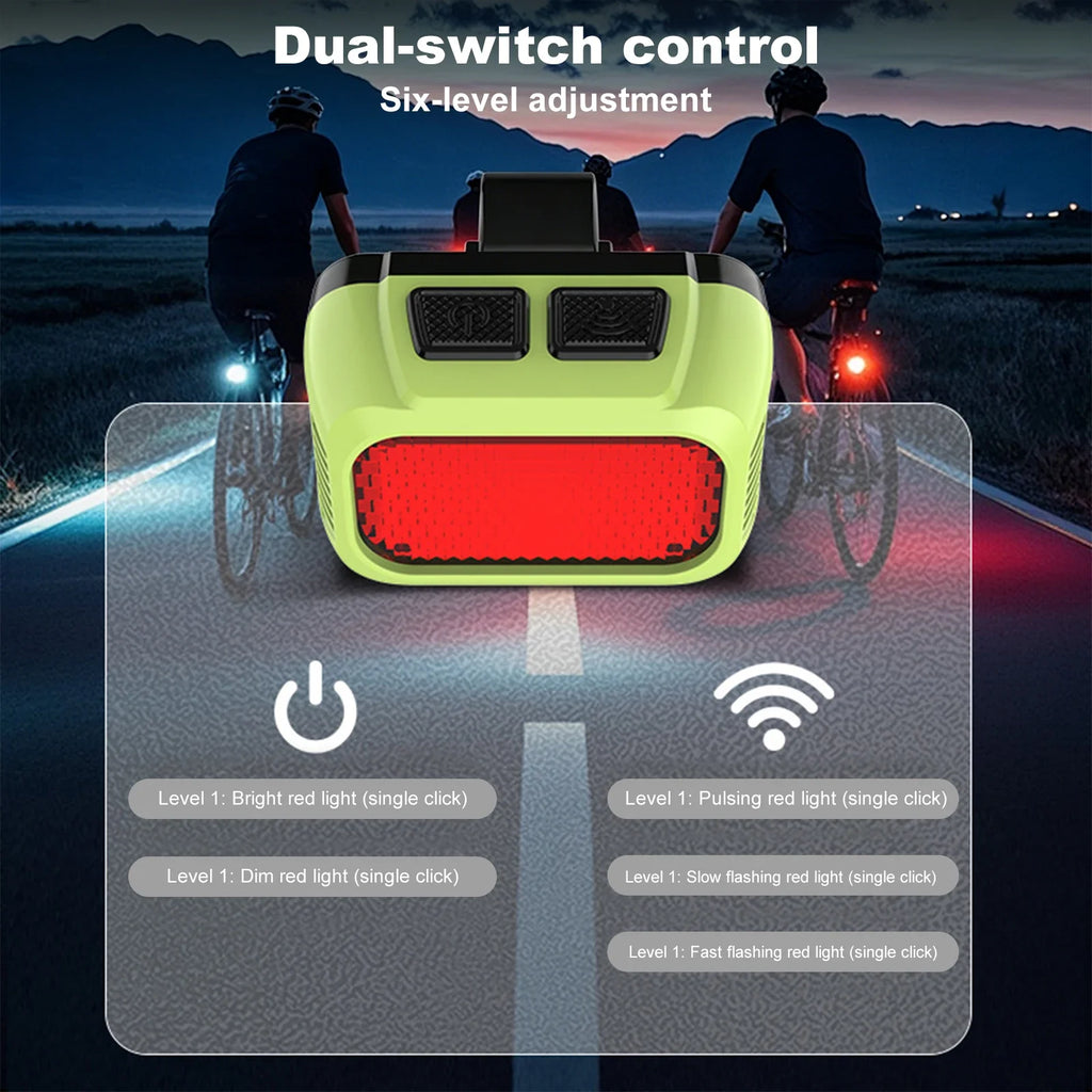 APWIKOGER USB-C LED Bike Tail Light | IPX5 Rechargeable Bicycle Tail Light Qme