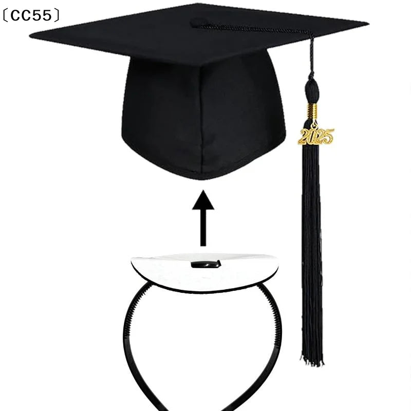 Graduation Cap Headband – Non-Slip Elastic Party Accessory Party Headband Qst