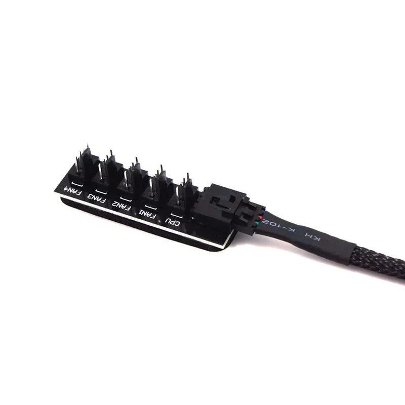 8-Port 4-Pin PWM Fan Hub Splitter Regulator 12V CPU PWM Fan Hub Qme