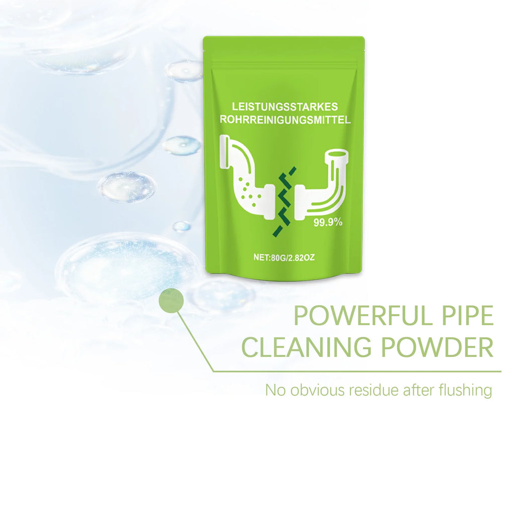 80G Drain Cleaner Powder – Unclog, Deodorize & Clean Pipes Drain Cleaner Powder Qst