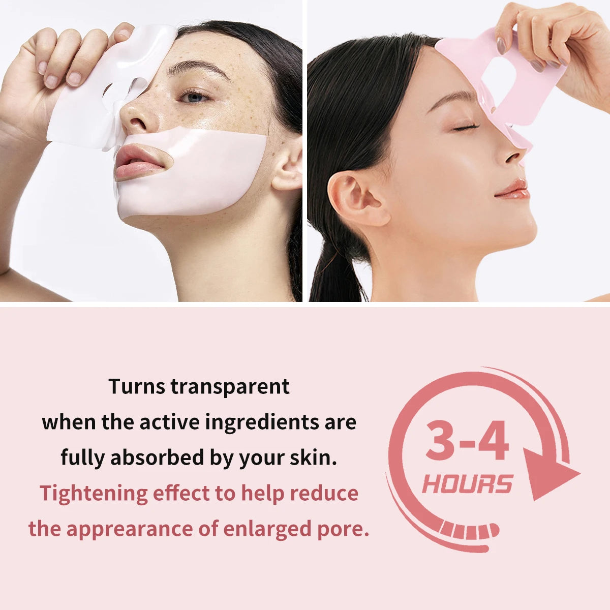 Pink Bio-Collagen Deep Gel Mask – Moisturize & Brighten Skin Collagen Face Mask Qst