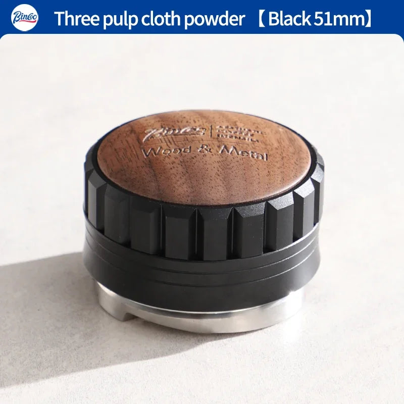 Bincoo 51/58mm Coffee Tamper & Distributor Kit – Stainless Steel Espresso Tamper Kit Qst 51mm Black 1pc
