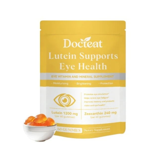 Docteat Lutein & Zeaxanthin Eye Gummies – 60ct Daily Eye Wellness Gummies Qst 60 Count(Pack of 1)