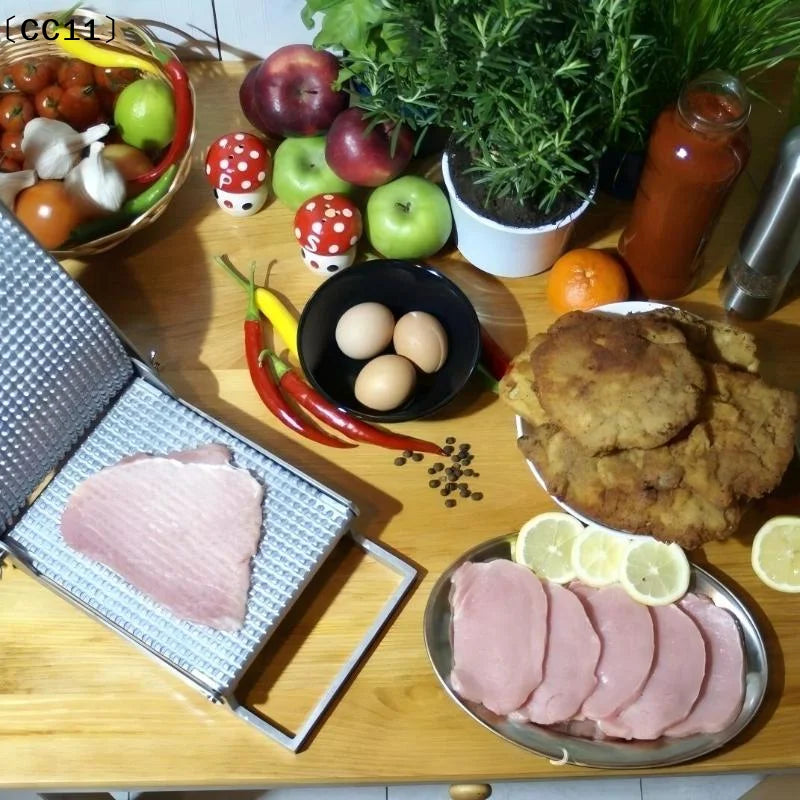 Manual Meat Tenderizer & Cutlet Maker | Stainless Steel Meat Tenderizer Qme