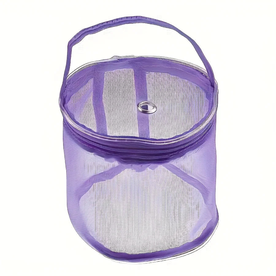 Knitting Needle & Hook Storage Bag with Zipper | 3 Colors Craft Storage Bag Qme purple