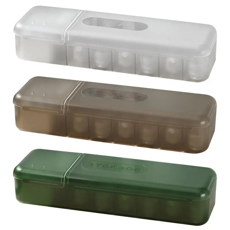 7-Compartment Cable & Charger Cord Organizer Storage Box Cable Organizer Box Qme
