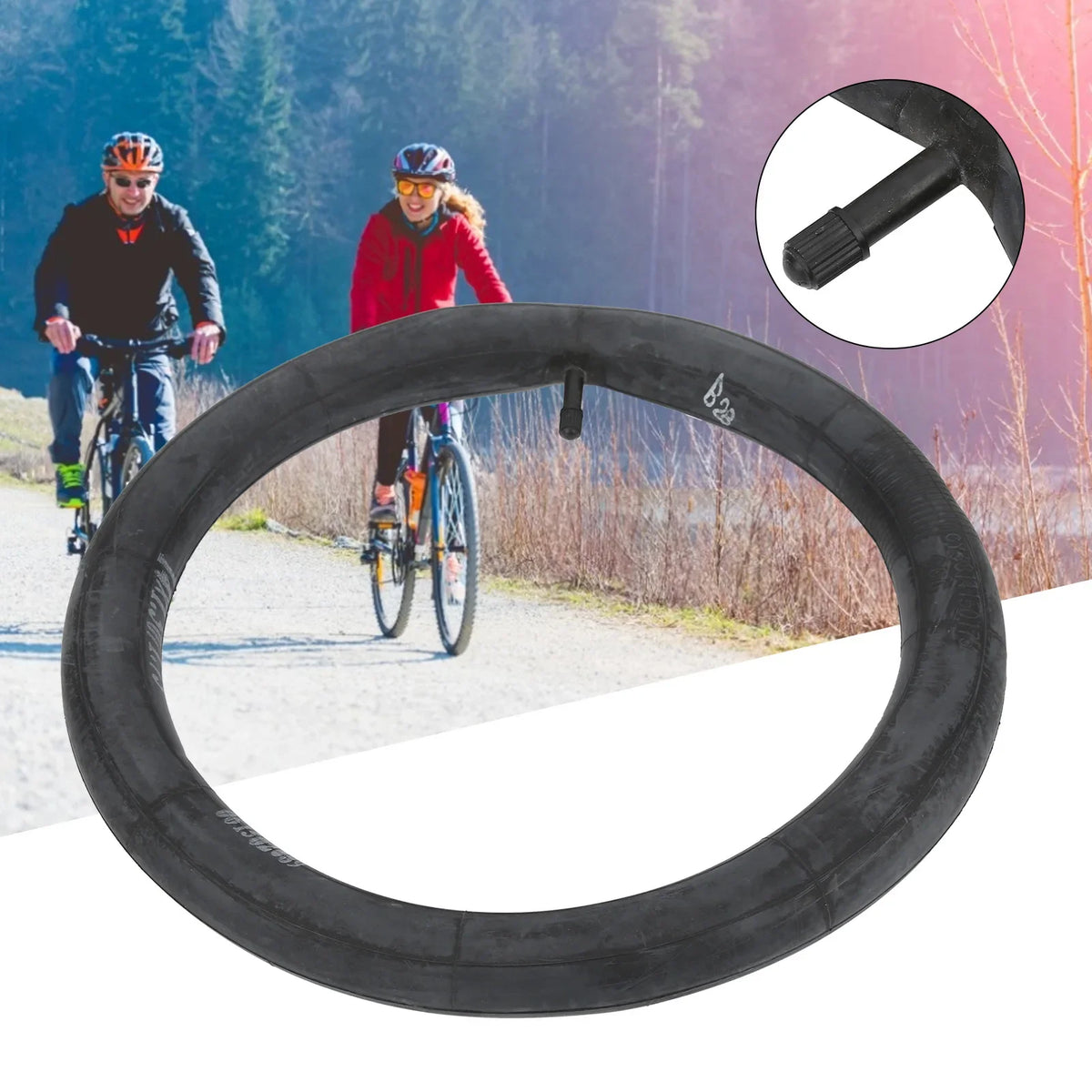 14" Folding Bike Inner Tube 1.50-1.75 Schrader Valve Butyl Rubber Bike Inner Tube Qme