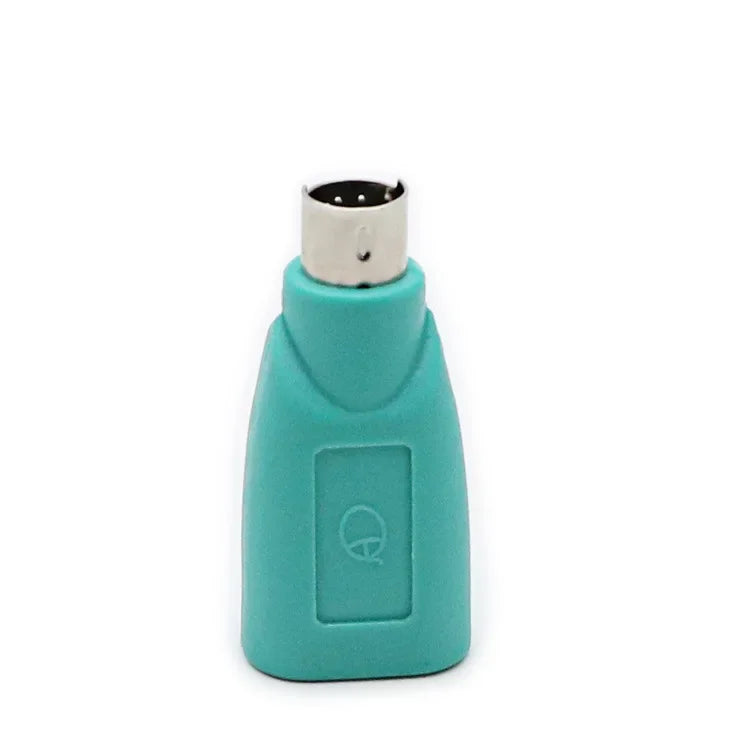 PS2 Male to USB Female Adapter Plug for Mouse & Keyboard PS2 USB Adapter Qme Green mouse logo