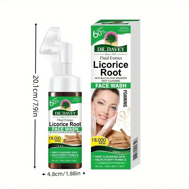 DR.DAVEY Licorice Bubble Mousse Facial Cleanser | Unisex Facial Cleanser Qst