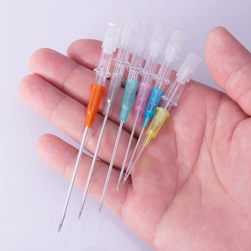 Sterilized 316L Steel Piercing Needles Set – 14G to 22G, 5 Sizes Piercing Needles Qme