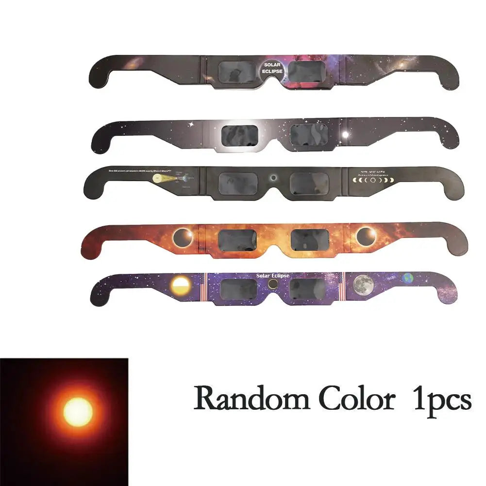 Paper Solar Eclipse Glasses – Safe Anti-UV Kids & Adult Eyewear Solar Eclipse Glasses Qme