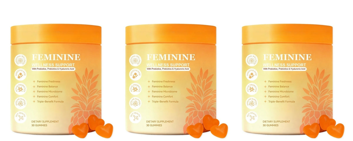 Women's Probiotic Prebiotic Gummies – Hyaluronic Acid, B6 & Zinc Probiotic Gummies Qst 3 bottles 90 count