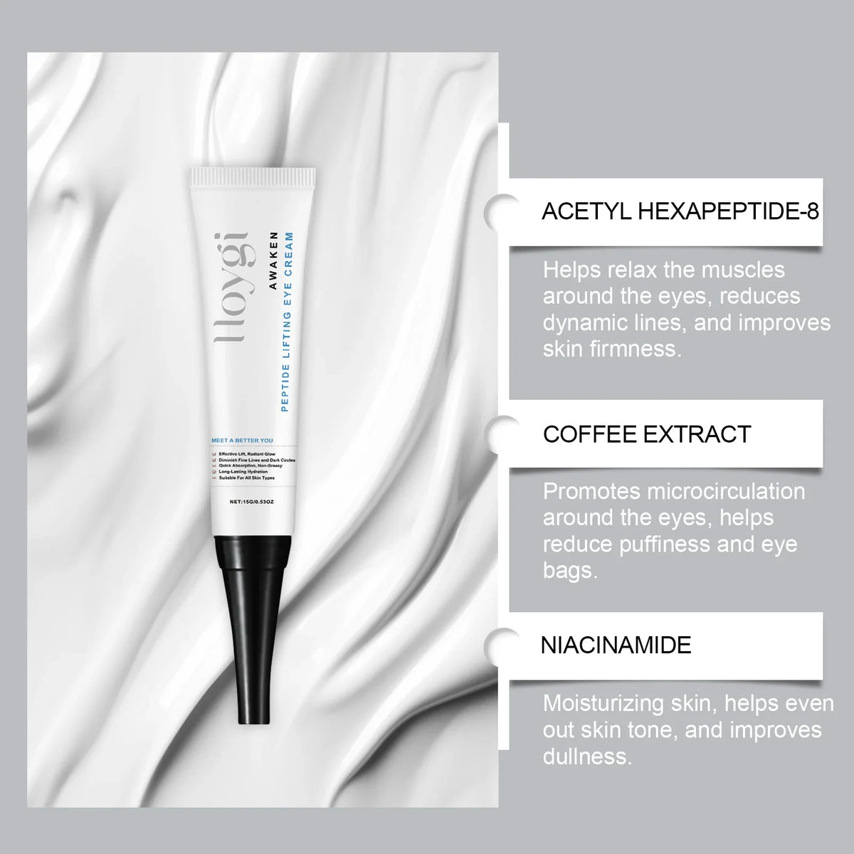 Polypeptide Eye Cream – Firming, Brightening & Hydrating Eye Cream Qme