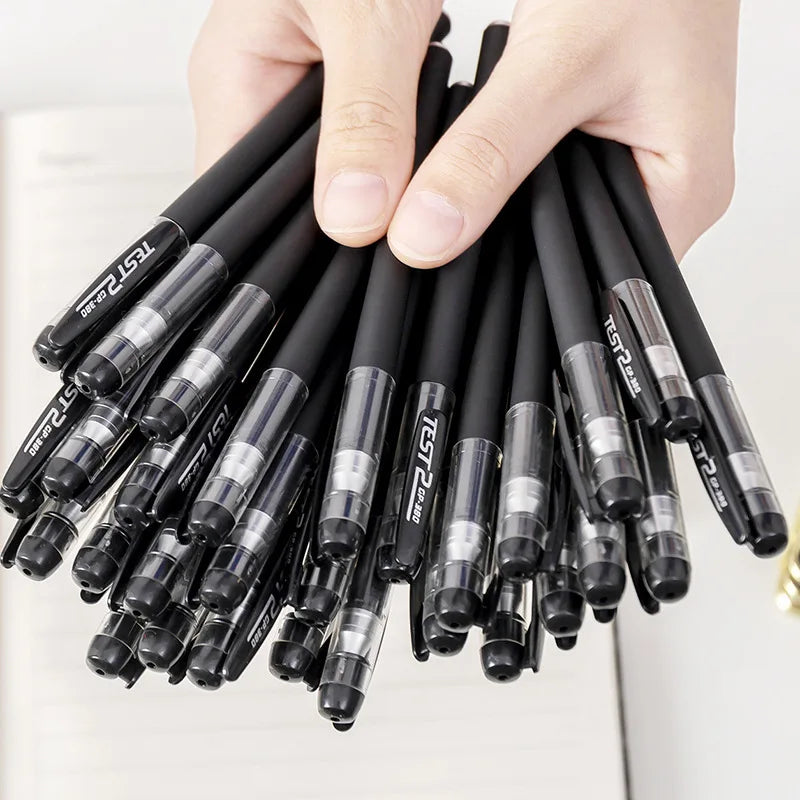 Gel Pens Set 0.5mm Needle Tip Black Blue Red Refill – 12 Colors Gel Pen Set Qme