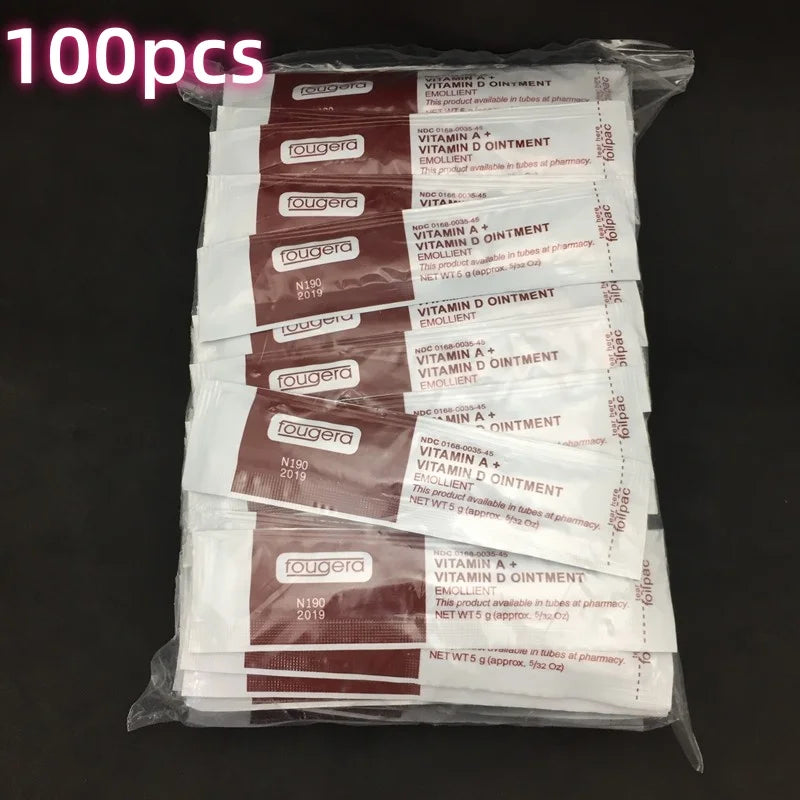 Fougera Vitamin A&D Tattoo & PMU Aftercare Ointment 5g Tattoo Aftercare Ointment Qme 100PCS
