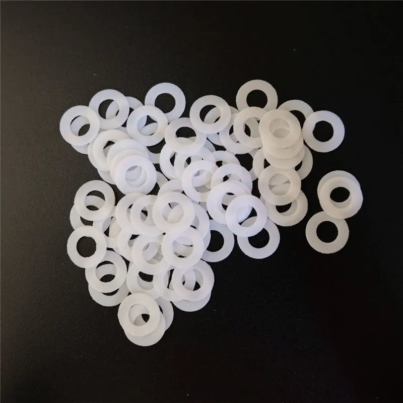 50pcs PTFE Folding Knife Pivot Gaskets – Custom Shaft Washers Knife Pivot Washer Qst 8x4.2x0.7mm