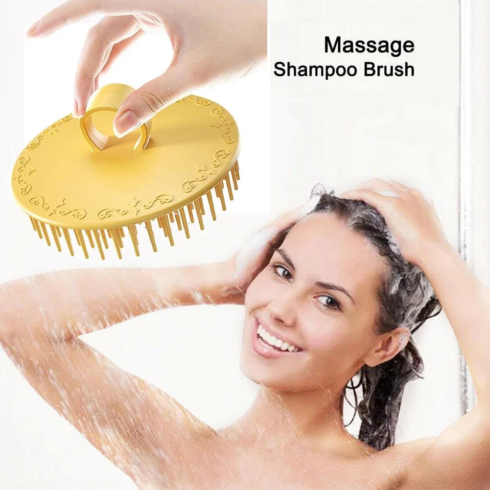 Scalp Exfoliator Brush – Flexible Shampoo & Scalp Massager Scalp Exfoliator Brush Qme