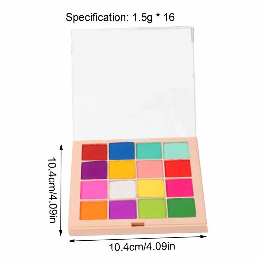 Gradient Nail Powder Palette – 16 Glitter Pigment Colors Nail Art Powder Set Qme 03 China Mainland