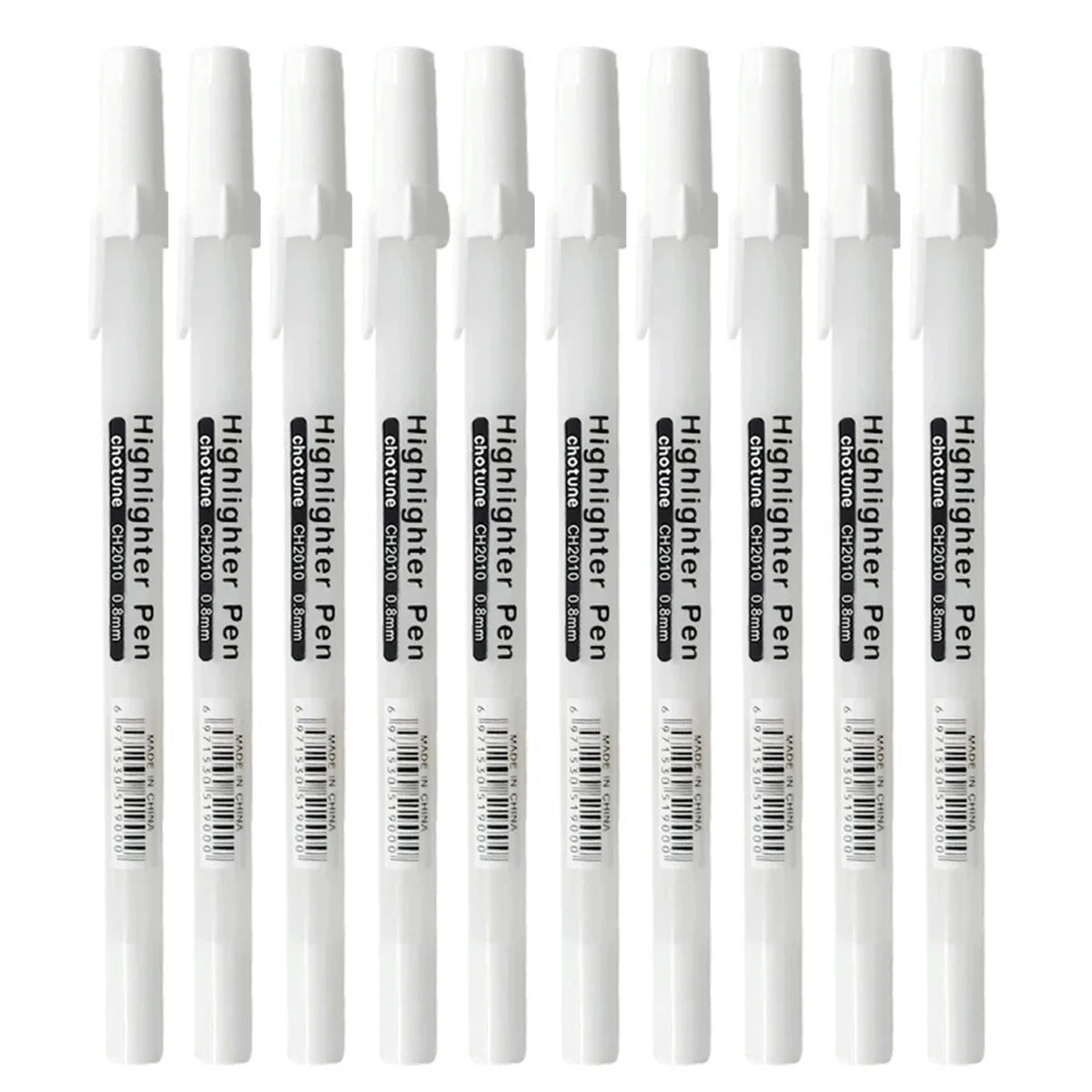 Metallic White Gel Pens 2 Pack – Permanent Art & Drawing Markers Metallic Gel Pens Qme