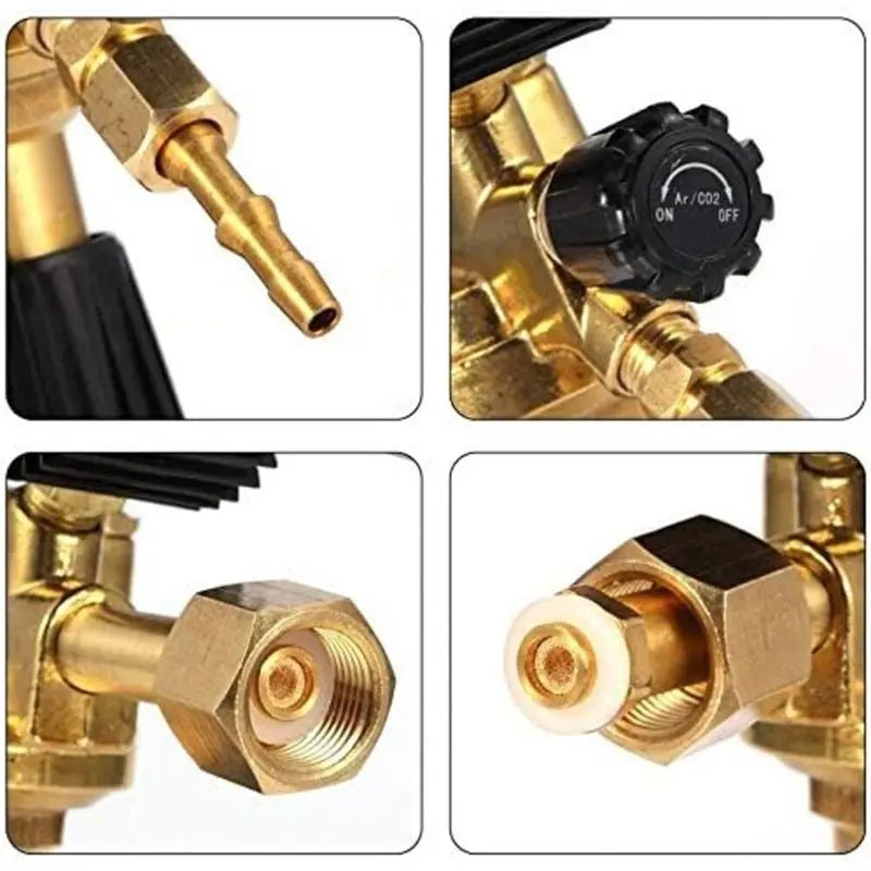 MIG TIG Welding Argon CO₂ Gas Pressure Regulator | Brass Welding Gas Regulator Qme