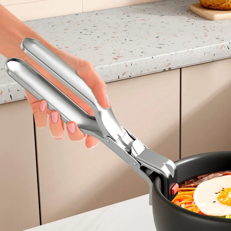 Stainless Steel Bowl Holder Pot Pan Gripper Plate Clamp Bowl Gripper Clamp Qme