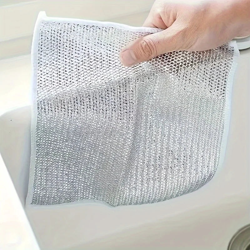 20-Pack Stainless Steel Wire Scrubbing Cloths | Kitchen Wire Scrubbing Cloths Qme