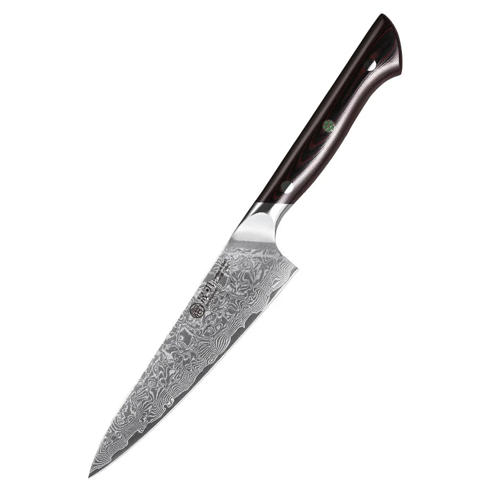 SHENGSHARP 67-Layer Damascus Chef Knife – G10 Handle Gift Box Damascus Kitchen Knife Qst Only Utility Knife