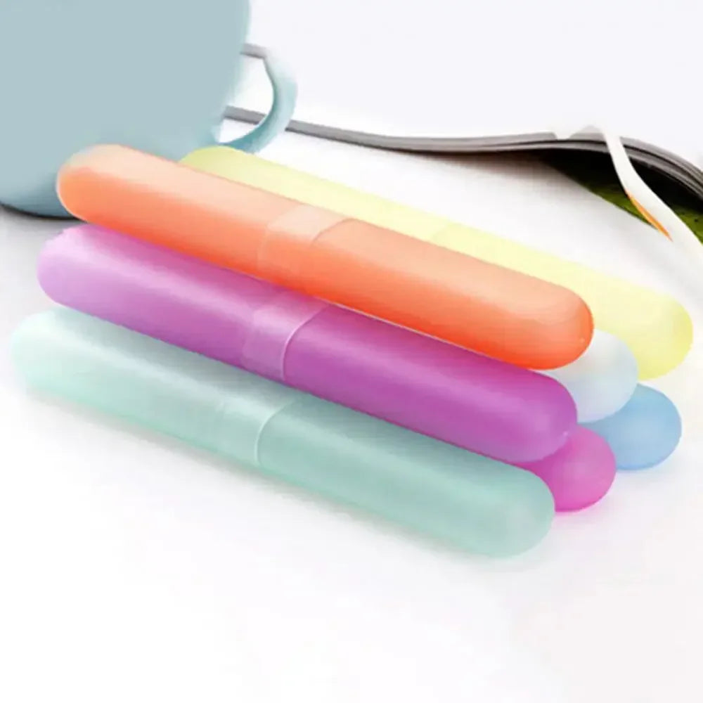 Travel Toothbrush Case – Breathable Frosted Dustproof Cover Toothbrush Travel Case Qme