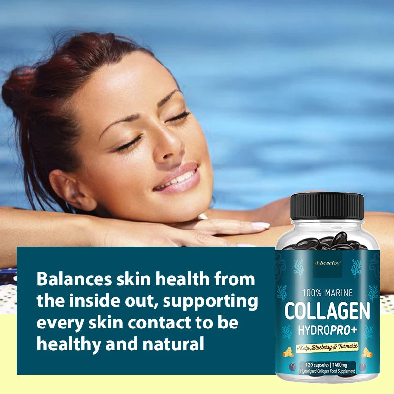 Marine Collagen Capsules – Skin, Hair & Nail Support Collagen Supplement Qst