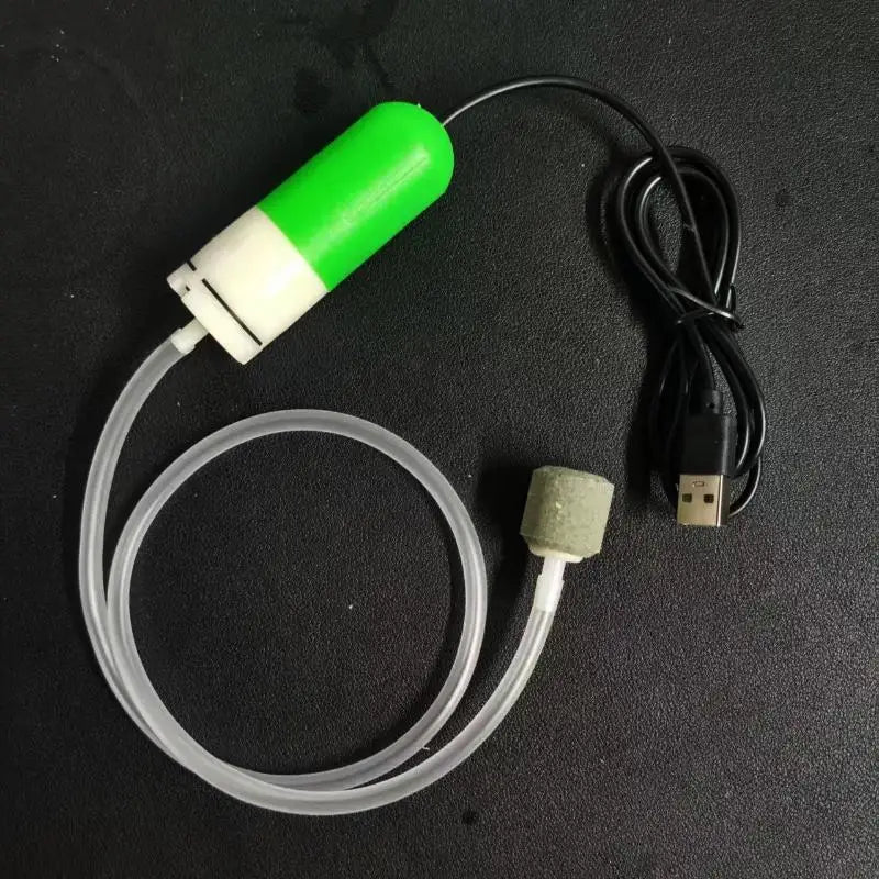 Silent Aquarium Air Pump with Air Stone for Small Fish Tanks Aquarium Air Pump Qst A3