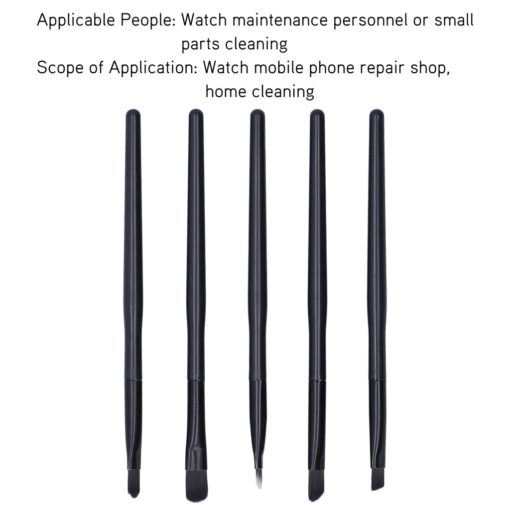 5-Piece Watch Cleaning Brush Set – Wristwatch Movement Tool Watch Cleaning Brush Qme