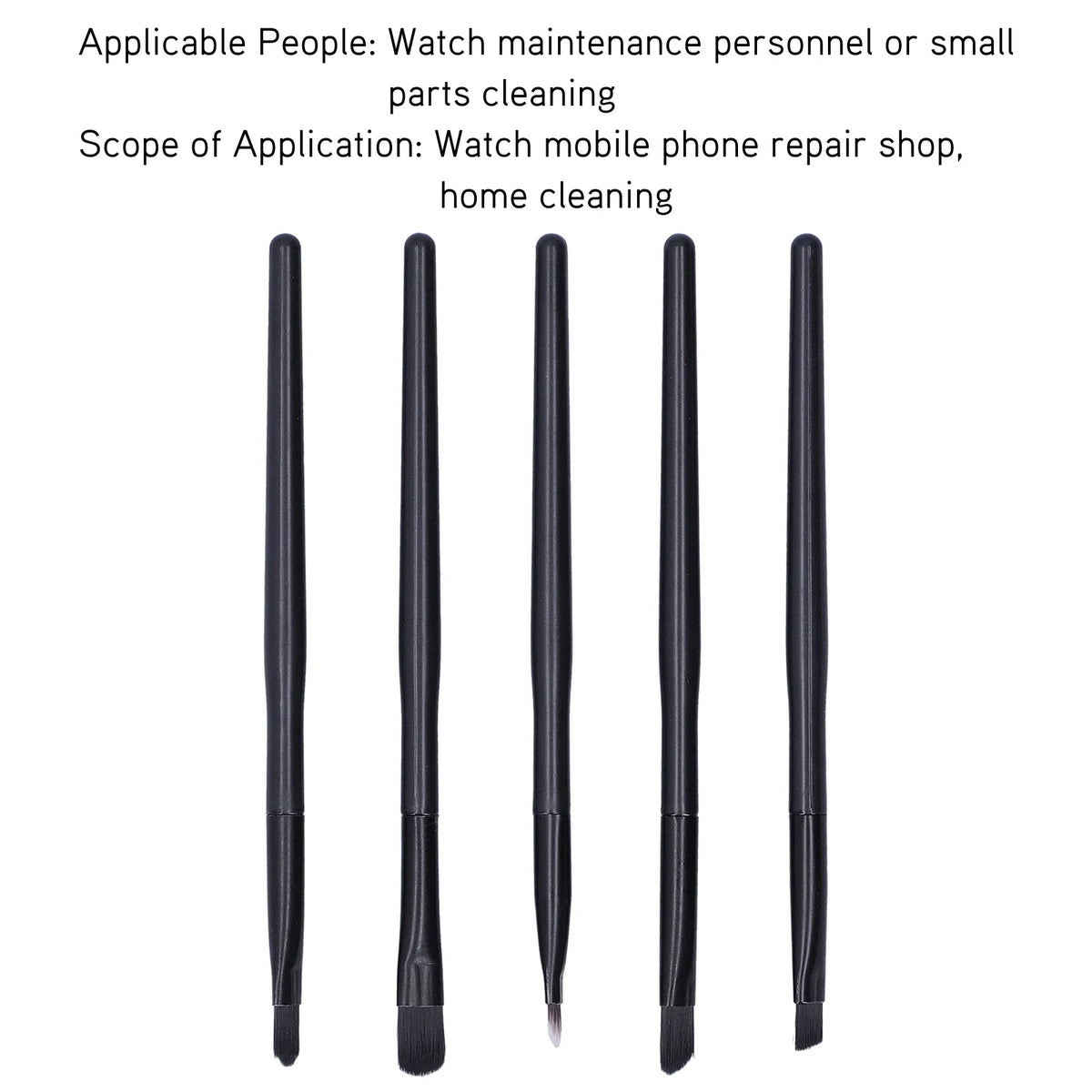 5-Piece Watch Cleaning Brush Set – Wristwatch Movement Tool Watch Cleaning Brush Qme