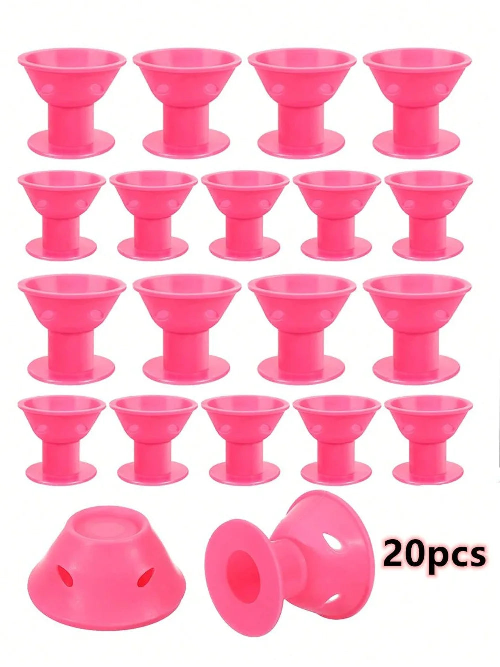 10 Silicone Heatless Hair Rollers – Reusable No-Heat Curlers Heatless Hair Rollers Qme