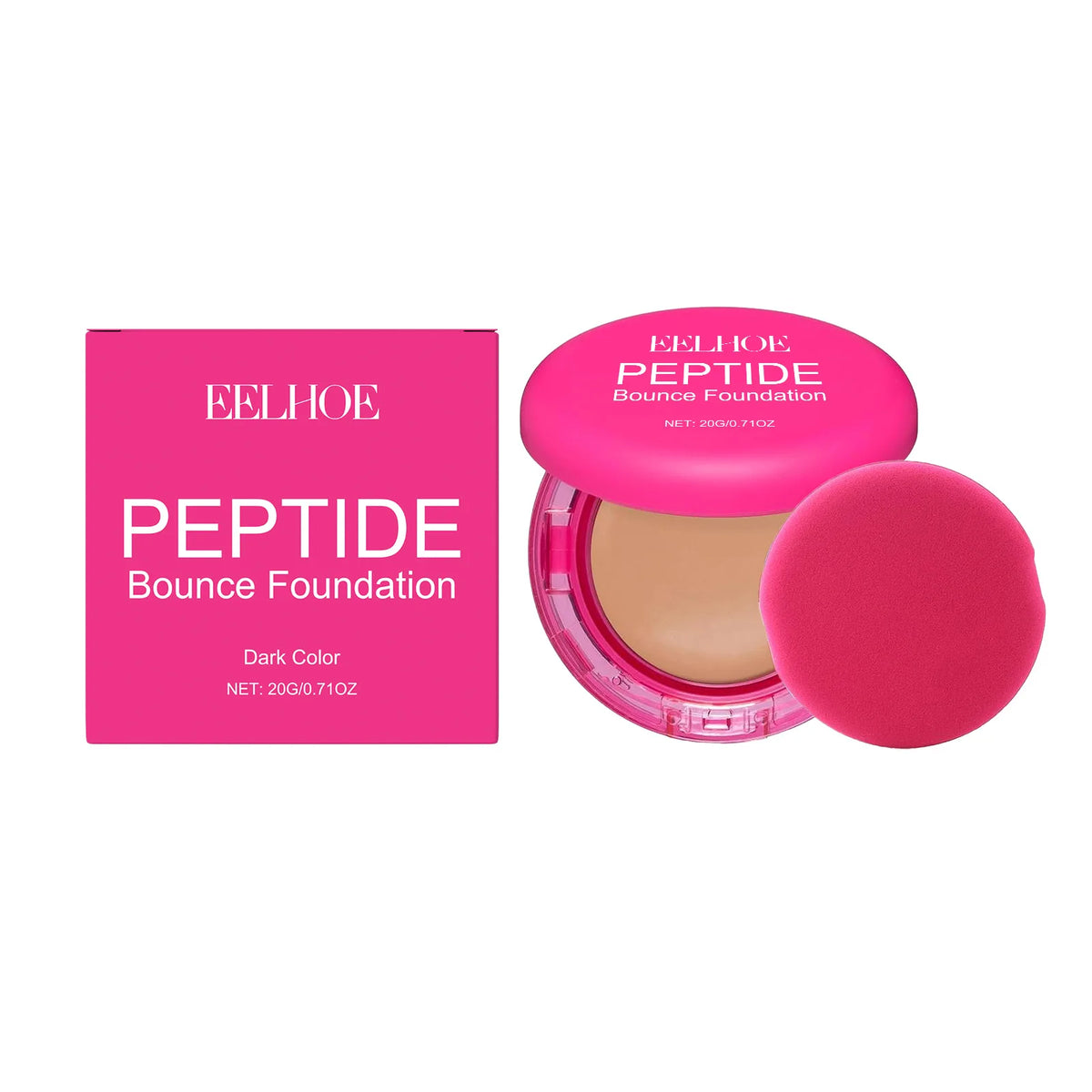 EELHOE Peptide Balm Foundation – Full Coverage & Oil Control Balm Foundation Qst Dark