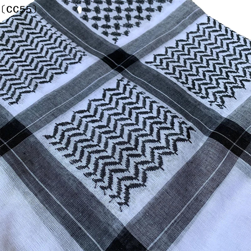 Men's Plaid Arab Turban Headscarf – Dubai Desert Neck Wrap Turban Headscarf Qst