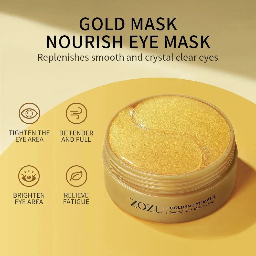 Avocado Gold Collagen Eye Mask Patches 60/120 Pcs | LGRAMER Eye Mask Patches Qst