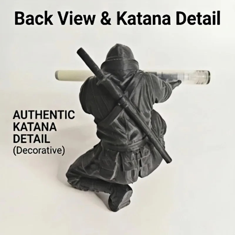 3D Printed Ninja Pen Holder – Fun Desktop Organizer & Decor Desktop Pen Holder Qme