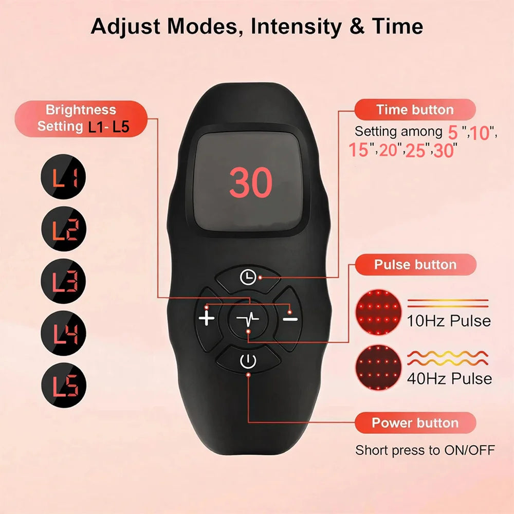Red & Infrared Light Therapy Wrap Belt 660nm 850nm + Timer Light Therapy Wrap Qst