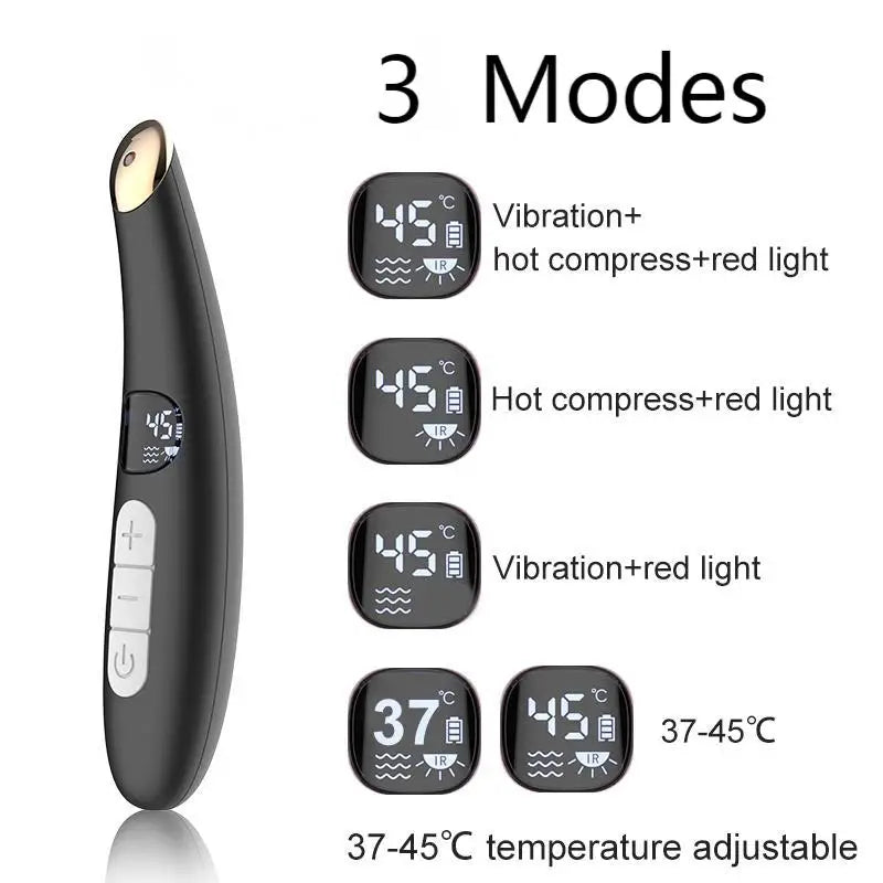 VIMYSHOW 3-in-1 Eye Lift Wand – Red Light & Vibration Eye Beauty Wand Qst