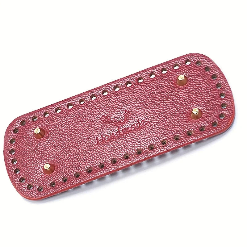 Oval PU Leather Bag Base Plate for DIY Crochet & Knitting Bag Base Plate Qme