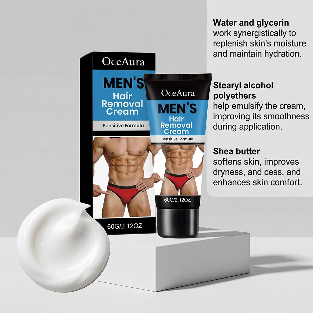Men's Gentle Hair Removal Cream – Fast Depilatory Hair Removal Cream Qme